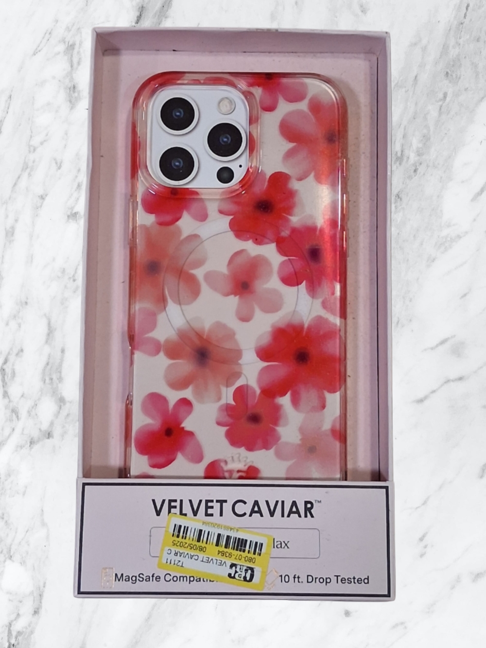 Velvet Caviar Pink & Red Floral MagSafe-Compatible Phone Case